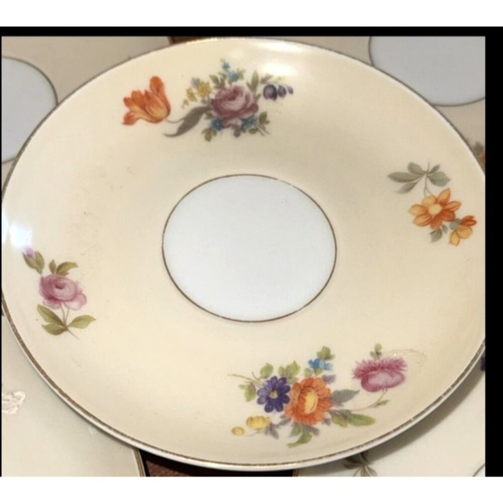 KPM Germany Floral Saucer